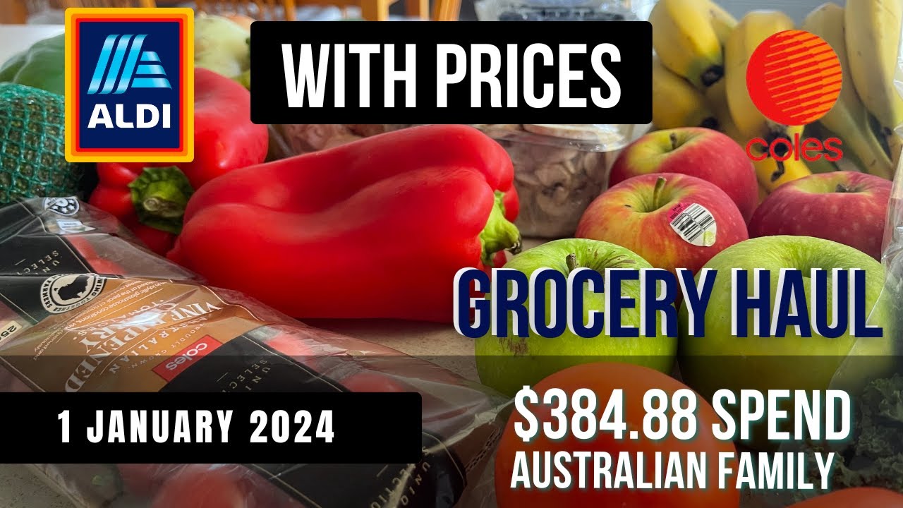 GROCERY HAUL With PRICES AUSTRALIA Aldi Coles 1 January 2024   1704333304 Maxresdefault 