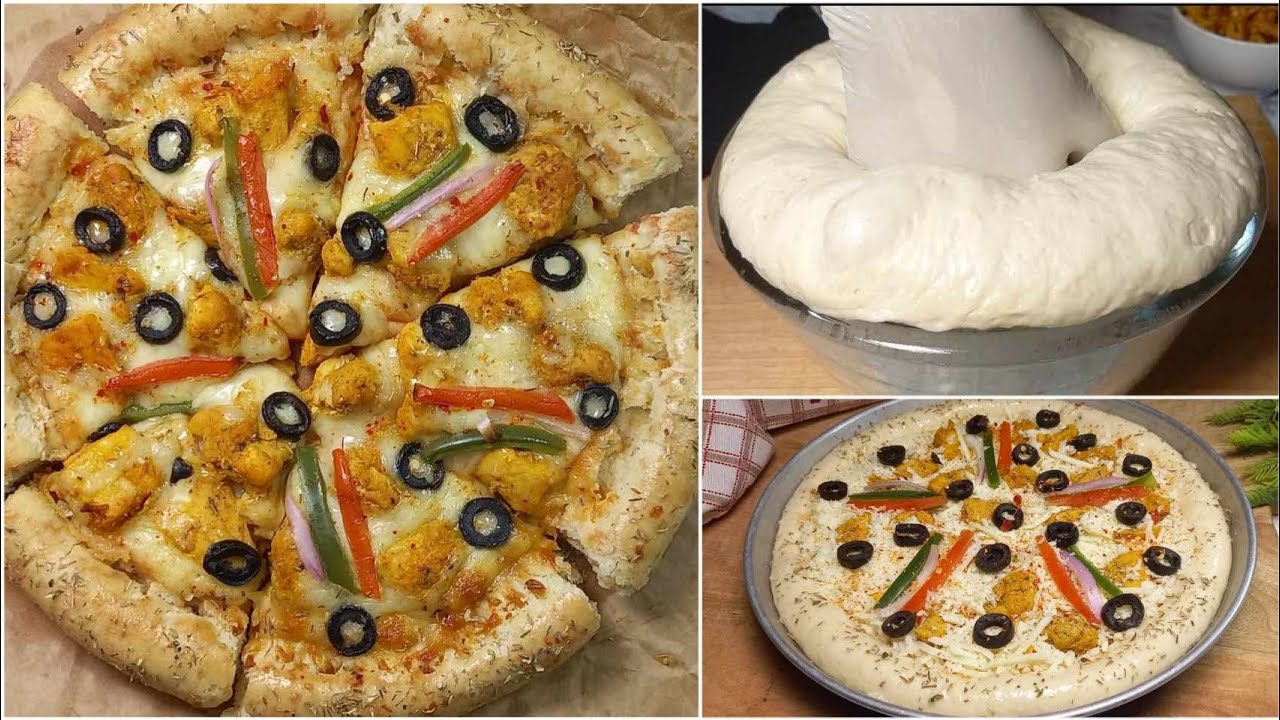 Perfect Pizza Recipe Step by Step || Chicken Tikka Pizza Recipe ...