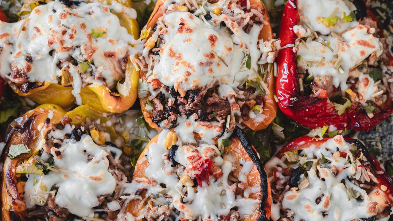 Southwest Turkey-Stuffed Baked Peppers Recipe - Dining and Cooking