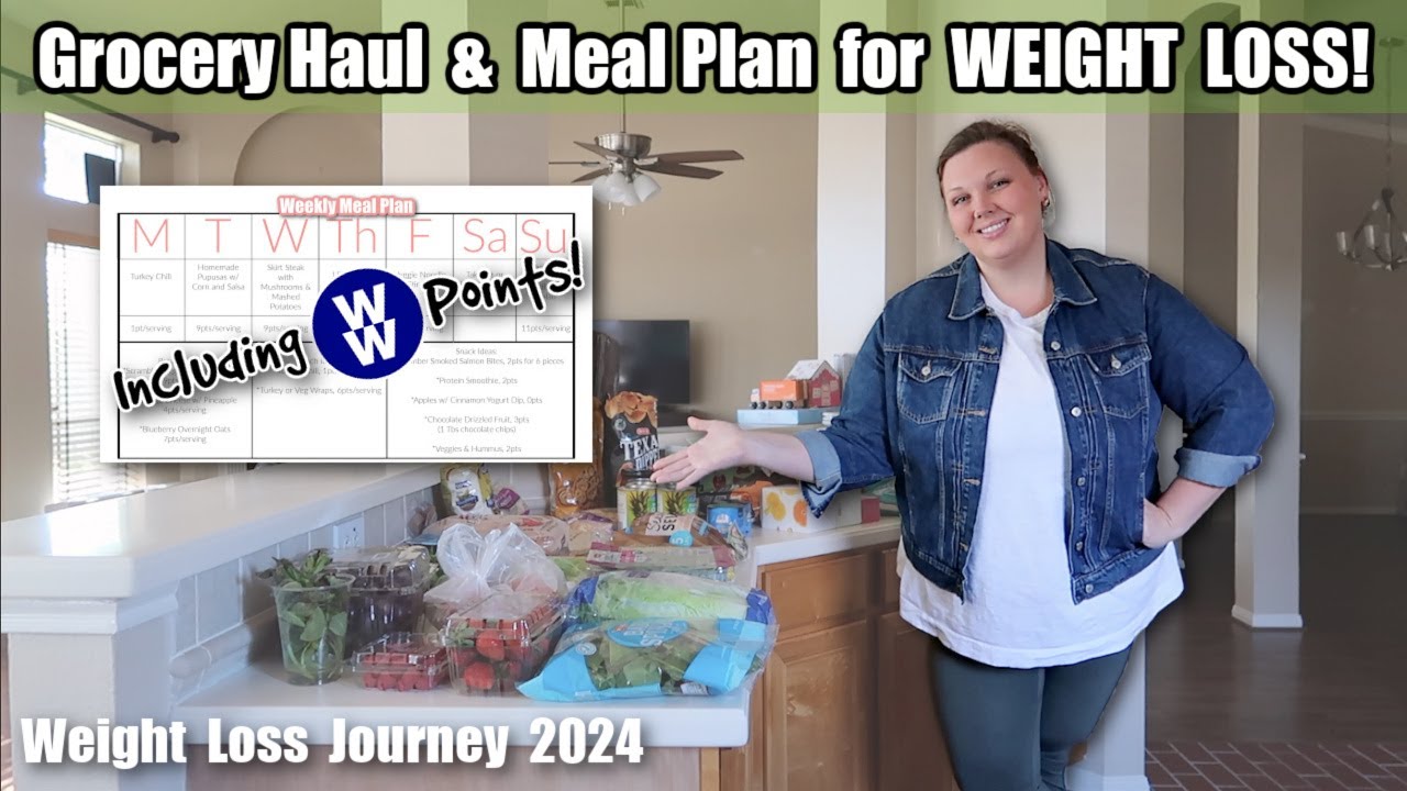 MEAL PLAN for WEIGHT LOSS! WW Grocery Haul and Meal Plan (WEIGHT