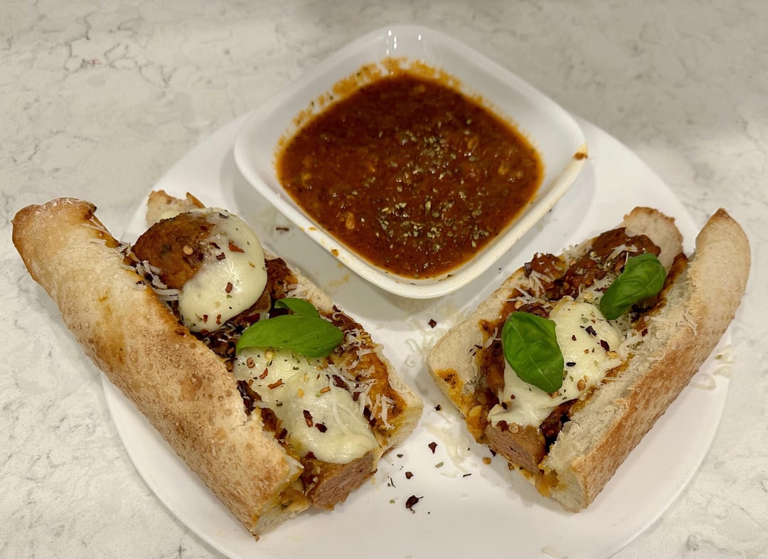 Meatball And Italian Sausage Subs On Homemade Baguettes Dining And