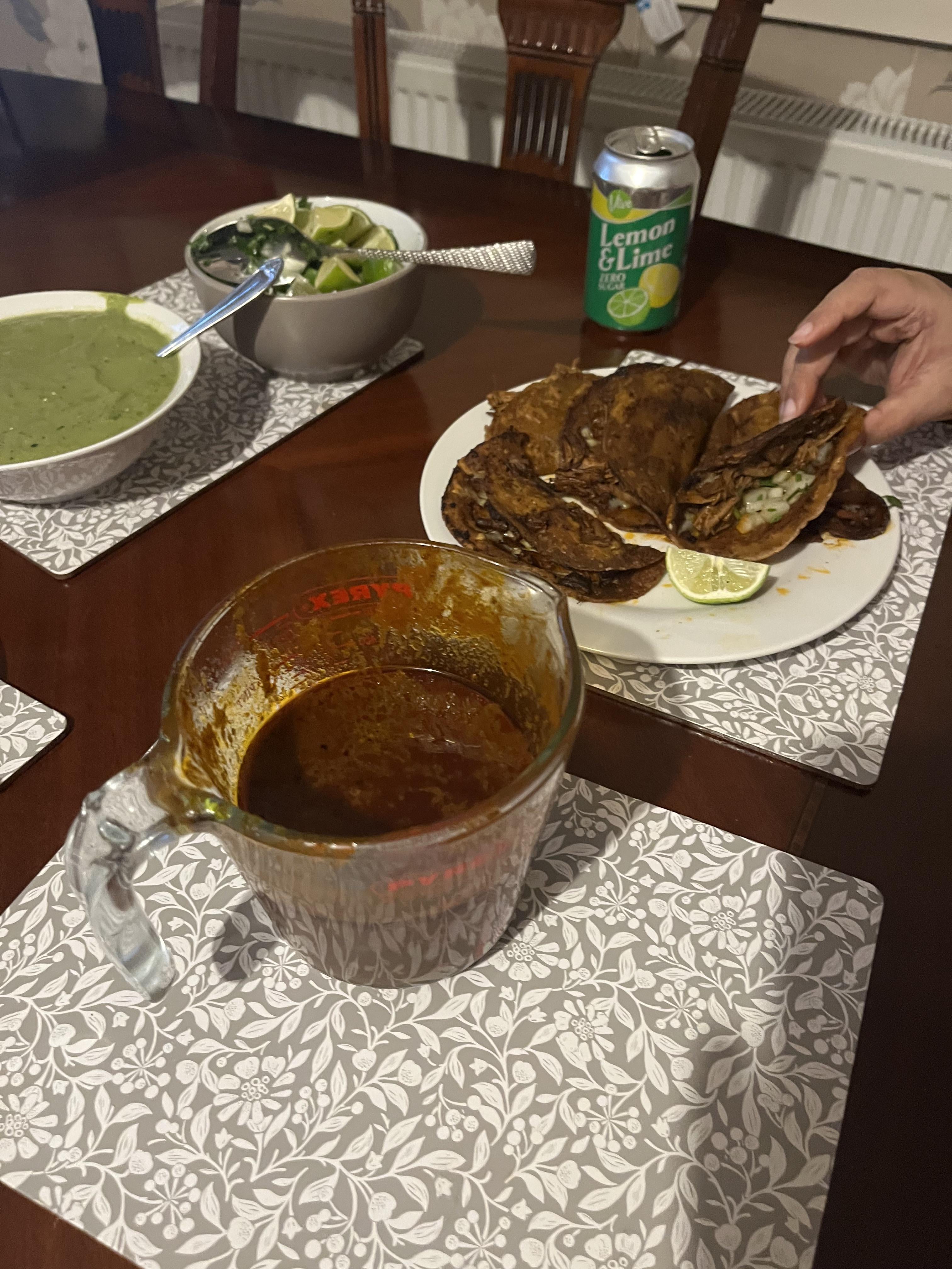 Finally Made Birria Tacos Well Worth The Hype Tasted Unreal Served With Homemade Salsa Verde 2243