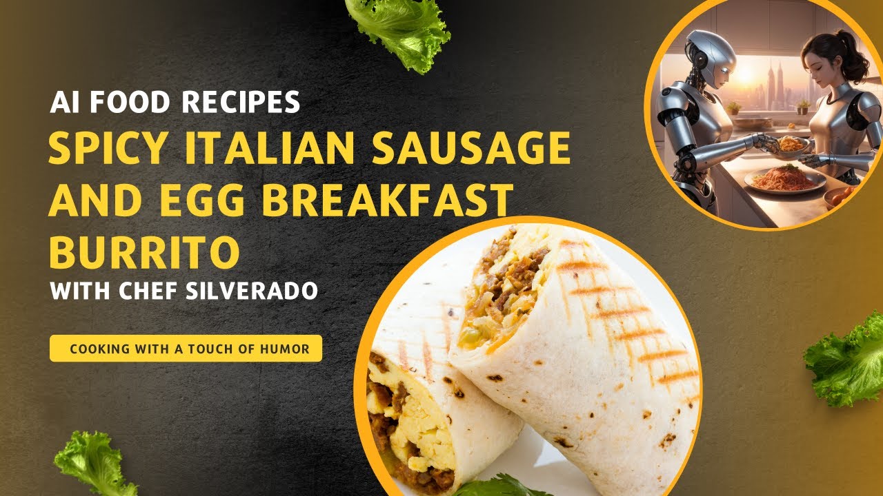 Spicy Italian Sausage and Egg Breakfast Burrito | AI Food Recipes # ...