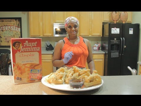 Chicken and Waffles With Aunt Jemima Complete Pancake Mix - Dining and ...