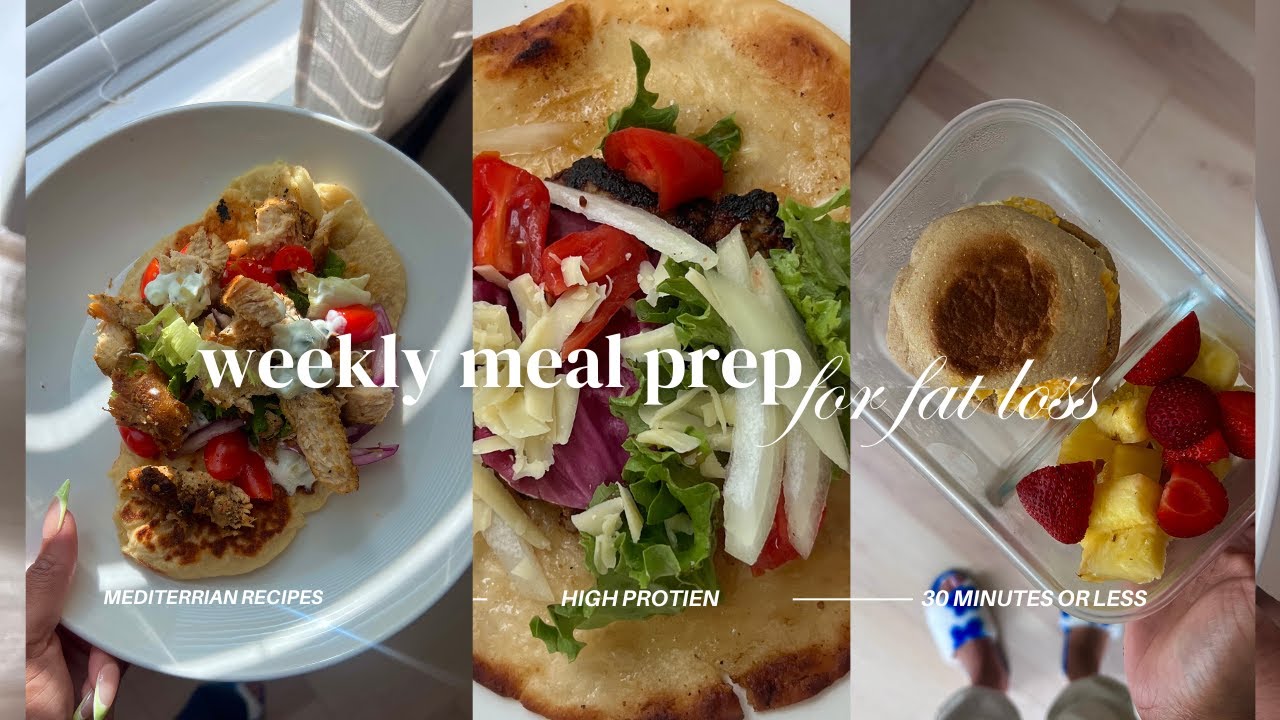 High Protein Mediterranean Meal Prep Recipes | Greek Chicken, Lemon Cod ...