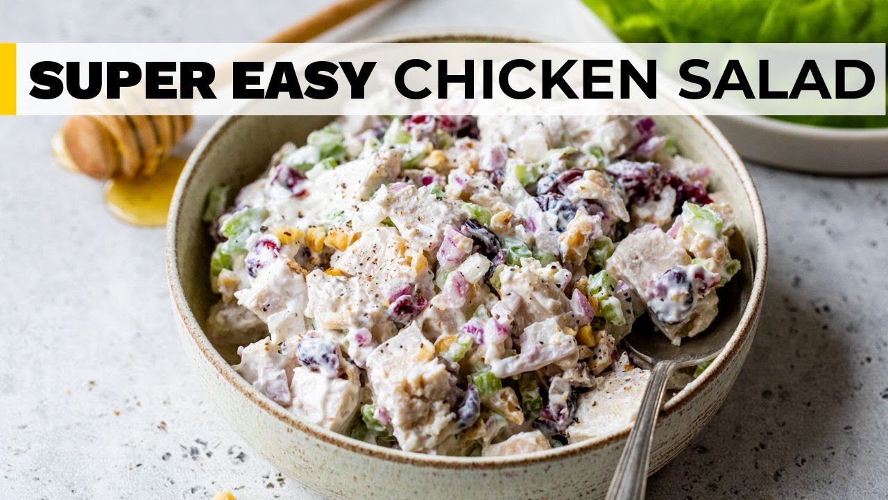 CRANBERRY CHICKEN SALAD | easy, healthy recipe! - Dining and Cooking