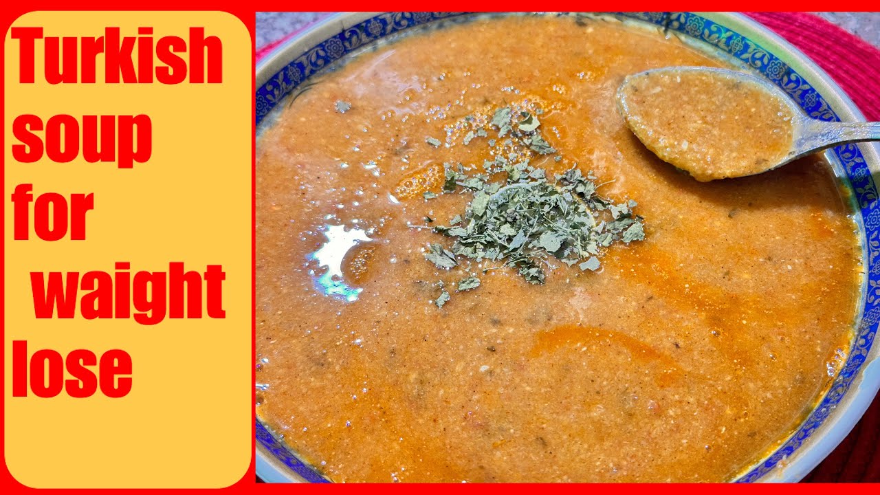 Turkish red lentil soup recipe by tasty food with maryam | waight lose ...