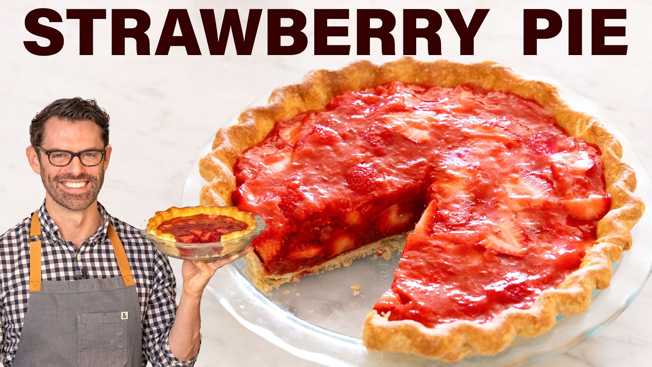 EASY Strawberry Pie Recipe - Dining and Cooking