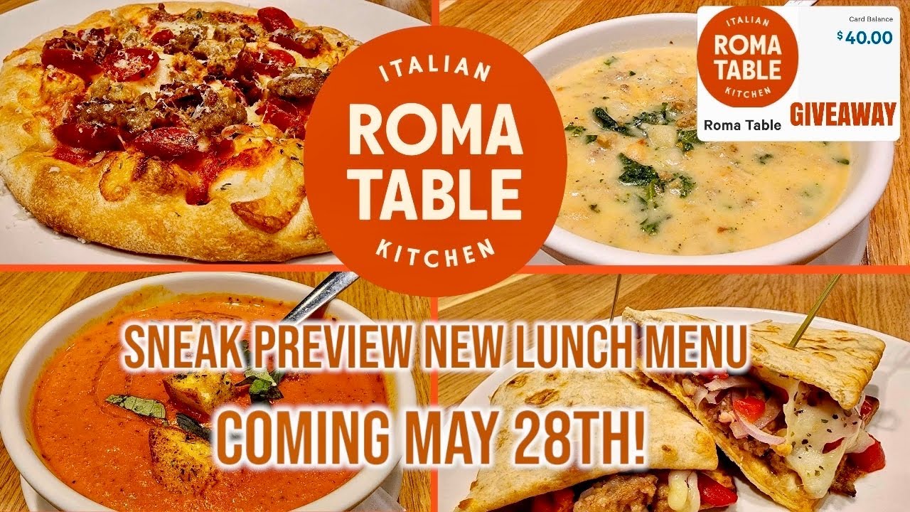 ALL NEW ROMA TABLE SEVIERVILLE LUNCH MENU GIVEAWAY EXCLUSIVE LOOK   1716905828 Maxresdefault 