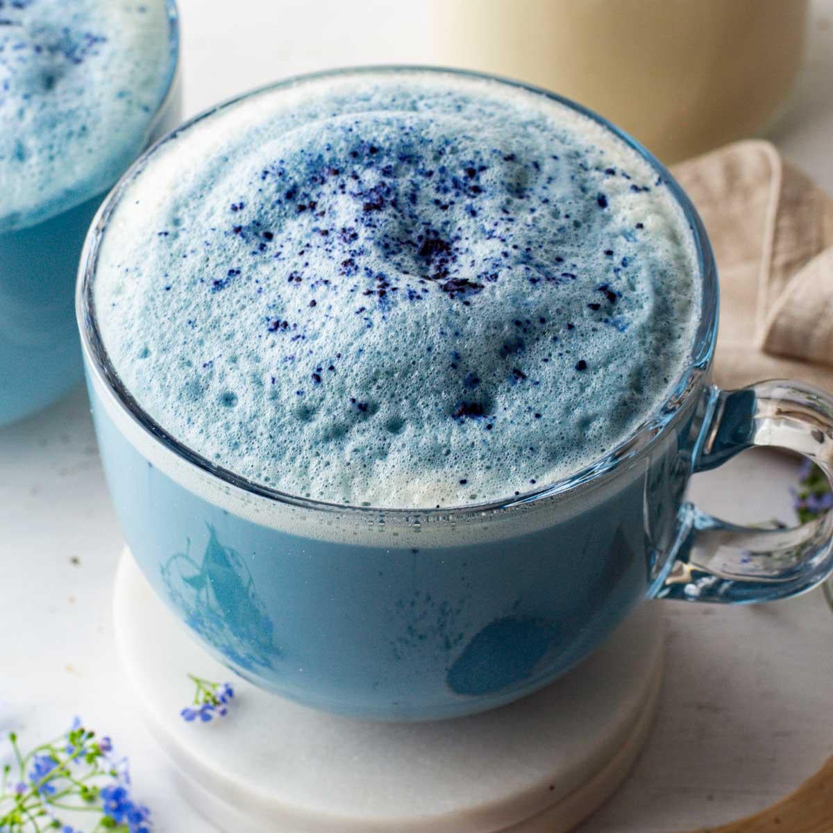 Vegan Blue Matcha Latte Dining and Cooking