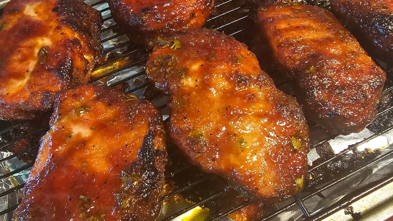 Honey BBQ Glazed Pork Chops #foryou - Dining and Cooking