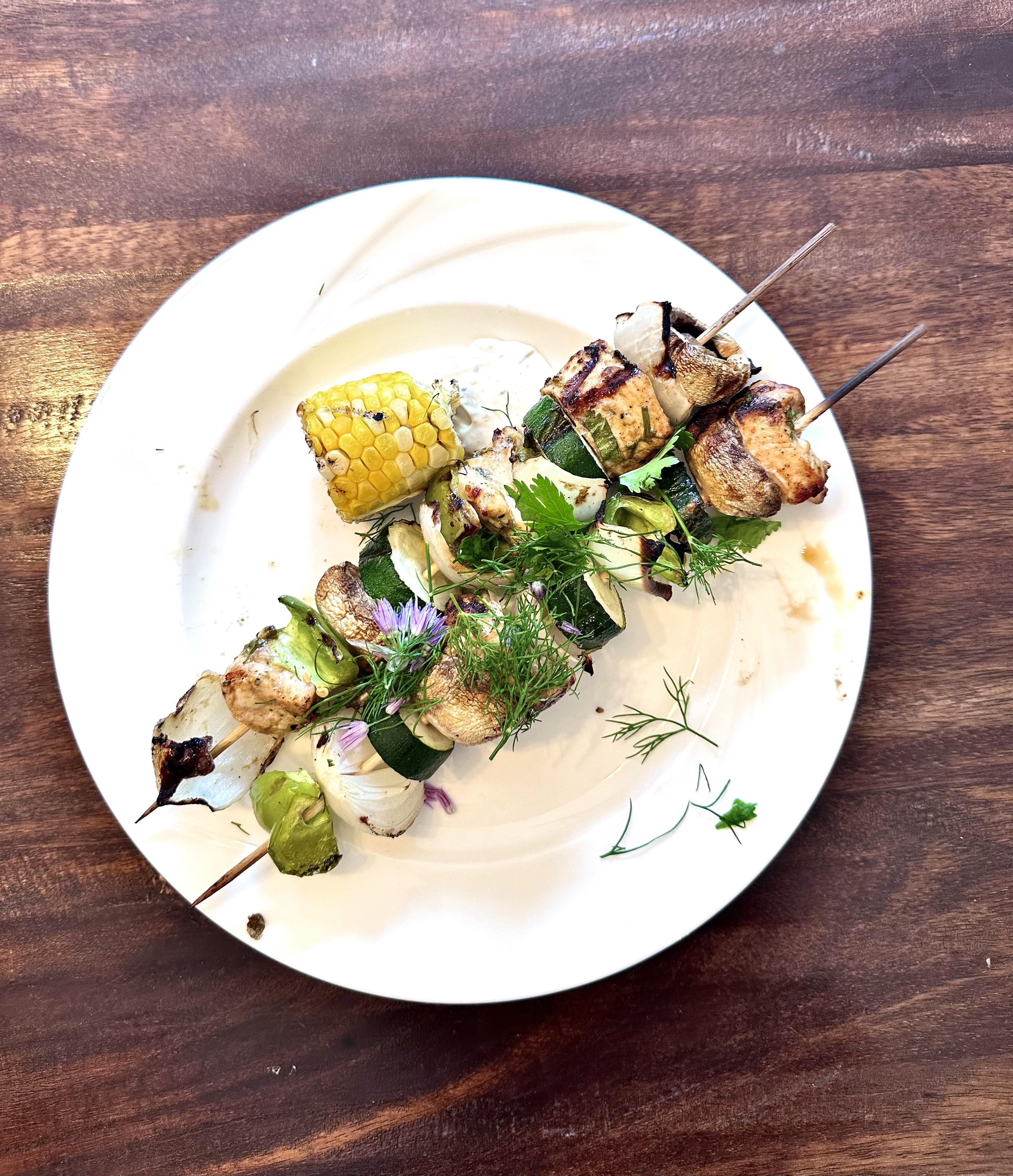 Chili n Lime Chicken Kabobs with fresh dill and Cilantro - Dining and ...